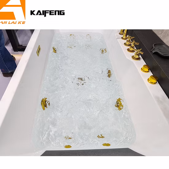 Отдельно стоящая гидромассажная ванна в ванной комнате, акриловая массажная ванна (KF