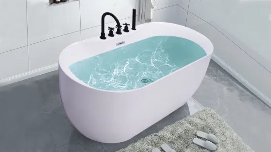 Индивидуальная внутренняя ванна SPA Простая отдельно стоящая акриловая ванна для купания Сантехника