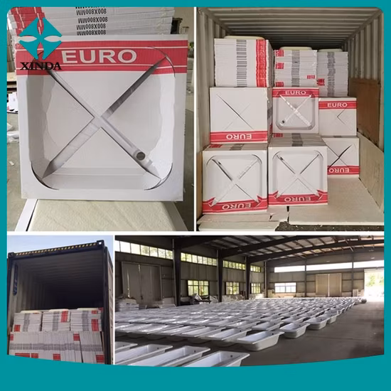 Прямоугольный мраморный душевой поддон для ванной комнаты индивидуального размера